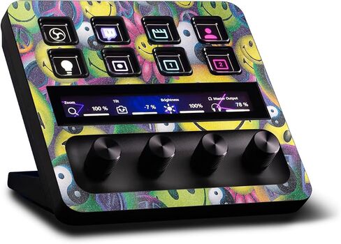 غلاف MightySkins اللامع المتوافق مع Elgato Stream Deck + - مموه برتقالي | لمسة نهائية لامعة واقية ومتينة شديدة اللمعان | سهل التطبيق والإزالة وتغيير الأنماط | صنع في الولايات المتحدة الأمريكية in Kuwait