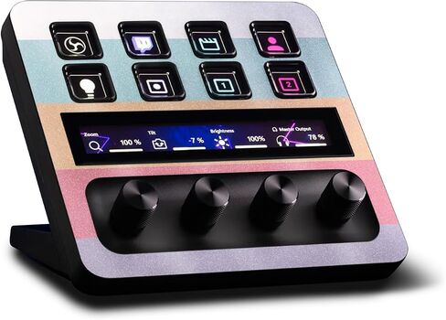 غلاف MightySkins اللامع المتوافق مع Elgato Stream Deck + - مموه برتقالي | لمسة نهائية لامعة واقية ومتينة شديدة اللمعان | سهل التطبيق والإزالة وتغيير الأنماط | صنع في الولايات المتحدة الأمريكية in Kuwait