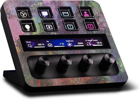 غلاف MightySkins اللامع المتوافق مع Elgato Stream Deck + - مموه برتقالي | لمسة نهائية لامعة واقية ومتينة شديدة اللمعان | سهل التطبيق والإزالة وتغيير الأنماط | صنع في الولايات المتحدة الأمريكية in Kuwait
