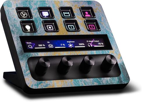 غلاف MightySkins اللامع المتوافق مع Elgato Stream Deck + - مموه برتقالي | لمسة نهائية لامعة واقية ومتينة شديدة اللمعان | سهل التطبيق والإزالة وتغيير الأنماط | صنع في الولايات المتحدة الأمريكية in Kuwait