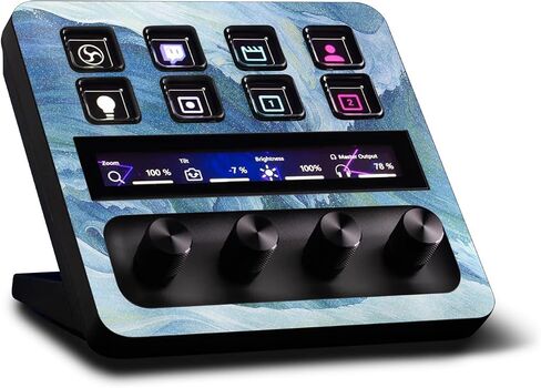 غلاف MightySkins اللامع المتوافق مع Elgato Stream Deck + - مموه برتقالي | لمسة نهائية لامعة واقية ومتينة شديدة اللمعان | سهل التطبيق والإزالة وتغيير الأنماط | صنع في الولايات المتحدة الأمريكية in Kuwait