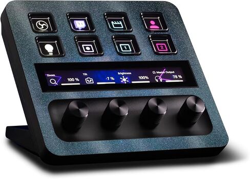 MightySkins Glossy Glitter Skin Compatible with Elgato Stream Deck + - Pastel Pour | Protective, Durable High-Gloss Glitter Finish | Easy to Apply, Remove, and Change Styles | Made in The USA in Kuwait