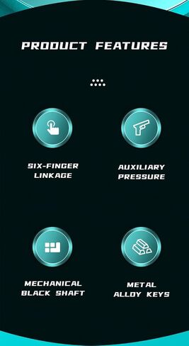 2022 New Model Seven Trees Mobile Game Controller for PUBG/Fornite/Knives Out/Rules of Survival/Call of Duty Gamepad Trigger Aim Button L1R1 L2 R2 Shooter Joystick for iPhone Android iPad Mini 5 Phone Game Pad Accesorios (Black) in Saudi Arabia