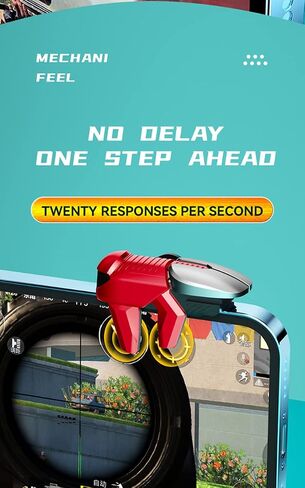 2022 New Model Seven Trees Mobile Game Controller for PUBG/Fornite/Knives Out/Rules of Survival/Call of Duty Gamepad Trigger Aim Button L1R1 L2 R2 Shooter Joystick for iPhone Android iPad Mini 5 Phone Game Pad Accesorios (Black) in Saudi Arabia