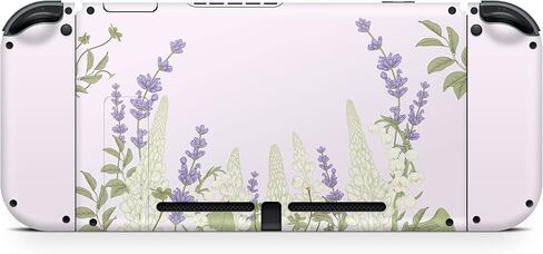 TACKY DESIGN Lavender Skin Compatible with Nintendo Switch Skin, Lupine Vinyl 3m Decal Stickers Full Cover in Saudi Arabia