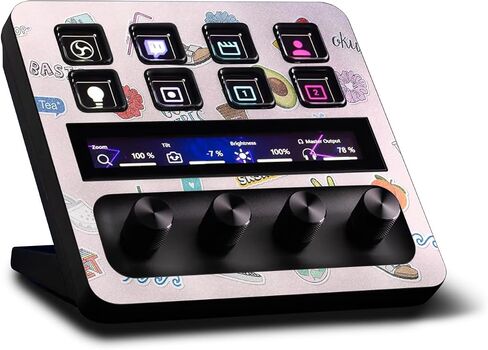 MightySkins Glossy Glitter Skin Compatible with Elgato Stream Deck + - VSCO1 | Protective, Durable High-Gloss Glitter Finish | Easy to Apply, Remove, and Change Styles | Made in The USA in Saudi Arabia