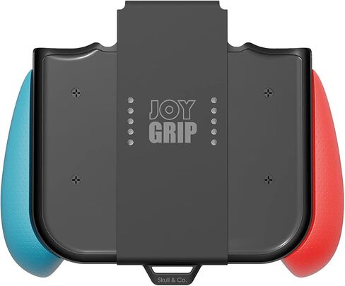 Skull & Co. JoyGrip لجهاز Nintendo Switch OLED، وحدة تحكم OG Switch Joy-Con: حامل جهاز التحكم عن بعد بعصا التحكم المحمولة القابلة لإعادة الشحن مع مقابض قابلة للتبديل - OLED أبيض in Kuwait