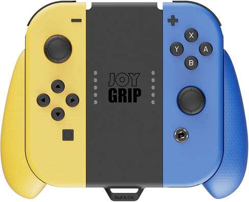 Skull & Co. JoyGrip لجهاز Nintendo Switch OLED، وحدة تحكم OG Switch Joy-Con: حامل جهاز التحكم عن بعد بعصا التحكم المحمولة القابلة لإعادة الشحن مع مقابض قابلة للتبديل - OLED أبيض in Kuwait