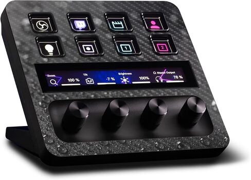 MightySkins Carbon Fiber Skin Compatible with Elgato Stream Deck + Digital Camo | Protective, Durable Textured Carbon Fiber Finish | Easy to Apply | Made in The USA in Kuwait