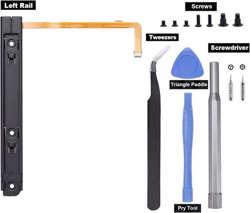 Left & Right Metal Slide Rail Replacement for Nintendo Switch OLED HEG-001 Console in Kuwait