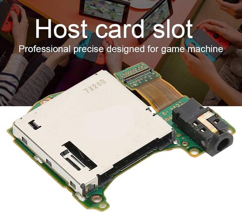Vbestlife Switch Card Slot Reader Switch Game Cartridge Tray Headphones Jack Port Replacement Game Card Slot Game Cartridge Tray Connector Card Slot Replacement for Switch Repair Part in Saudi Arabia