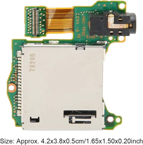 Vbestlife Switch Card Slot Reader Switch Game Cartridge Tray Headphones Jack Port Replacement Game Card Slot Game Cartridge Tray Connector Card Slot Replacement for Switch Repair Part in Saudi Arabia