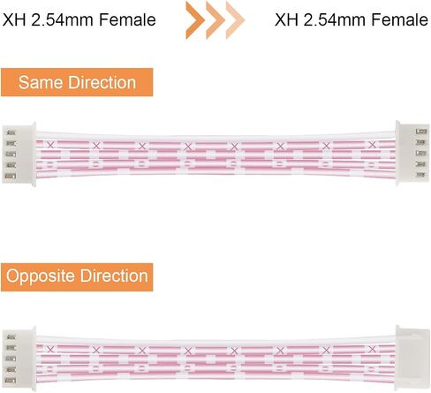DKARDU 5Pin Cable for Mayflash F300 Joystick for SANWA Joystick, JST XH 2.54mm 0.1" Pitch Female to Female Connector Adapter for Zero Delay USB Encoder, 20cm, 20PCS in Saudi Arabia