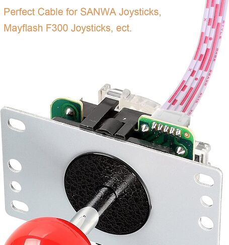 DKARDU 5Pin Cable for Mayflash F300 Joystick for SANWA Joystick, JST XH 2.54mm 0.1" Pitch Female to Female Connector Adapter for Zero Delay USB Encoder, 20cm, 20PCS in Saudi Arabia