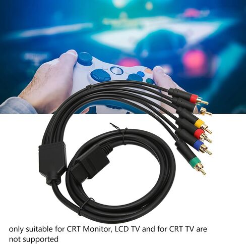 سلك كابل مركب متعدد الوظائف RGB RGBS، كابل AV مكون ثابت ناعم عالي المرونة مع 4 رؤوس BNC لملحقات وحدة التحكم NGC N64 SFC SNES in Saudi Arabia