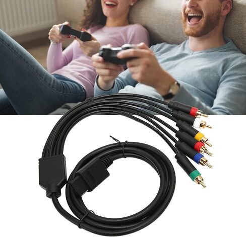 سلك كابل مركب متعدد الوظائف RGB RGBS، كابل AV مكون ثابت ناعم عالي المرونة مع 4 رؤوس BNC لملحقات وحدة التحكم NGC N64 SFC SNES in Saudi Arabia