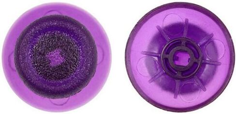 2 × غطاء عصا التحكم Thumbsticks Thumb Grip Stick لوحدة تحكم نظام ألعاب PS4 - أرجواني شفاف in Saudi Arabia