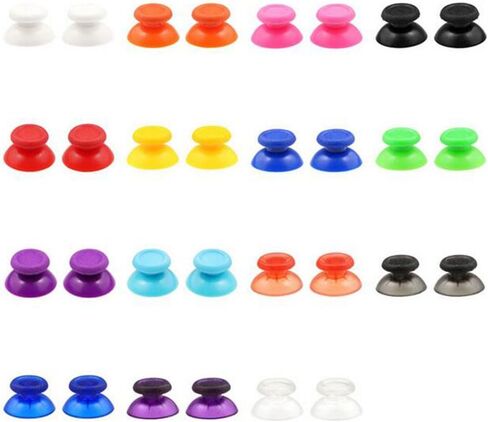 2 × غطاء عصا التحكم Thumbsticks Thumb Grip Stick لوحدة تحكم نظام ألعاب PS4 - أرجواني شفاف in Saudi Arabia