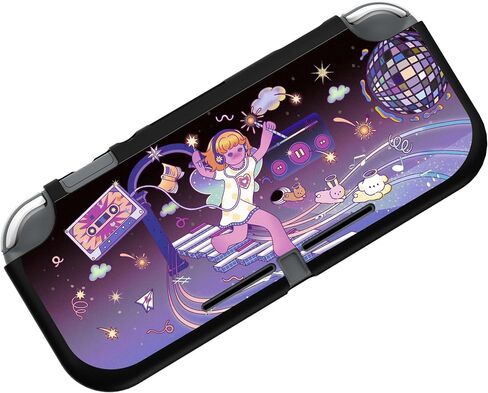 PlayVital Custom Protective Case for Nintendo Switch Lite, Soft TPU Slim Case Cover for Nintendo Switch Lite - Moon Night Halloween in Kuwait