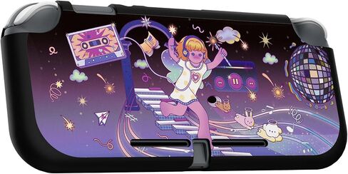PlayVital Custom Protective Case for Nintendo Switch Lite, Soft TPU Slim Case Cover for Nintendo Switch Lite - Moon Night Halloween in Kuwait