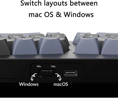 Keychron Q8 Alice 65% Layout Gasket Hot Swappable Custom Mechanical Keyboard, QMK Programmable, Knob RGB Backlit Type-C Wired Aluminum Ergonomic Keyboard for Mac Windows, Gateron G Pro Brown Switch in Saudi Arabia