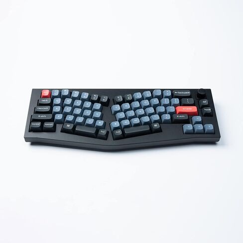 Keychron Q8 Alice 65% Layout Gasket Hot Swappable Custom Mechanical Keyboard, QMK Programmable, Knob RGB Backlit Type-C Wired Aluminum Ergonomic Keyboard for Mac Windows, Gateron G Pro Brown Switch in Saudi Arabia