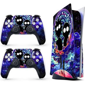 ملصق لاصق لاصق HK Studio Hippie Metaverse غطاء خاص لكل من إصدار قرص PS5 والإصدار الرقمي - مقاوم للماء، بدون فقاعات، بما في ذلك غلافين لوحدة التحكم وغطاء وحدة التحكم in Kuwait
