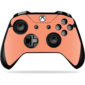 MightySkins Skin Compatible with Microsoft Xbox One X Controller - Solid Peach | Protective, Durable, and Unique Vinyl Decal wrap Cover | Easy to Apply, Remove, and Change Styles | Made in The USA in Kuwait