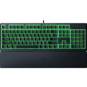 لوحة مفاتيح الألعاب Razer Ornata V3 X: مفاتيح منخفضة المستوى - مفاتيح غشائية صامتة - مقاومة للانسكاب - إضاءة Chroma RGB - مسند معصم مريح - أسود كلاسيكي (متجدد) in Kuwait