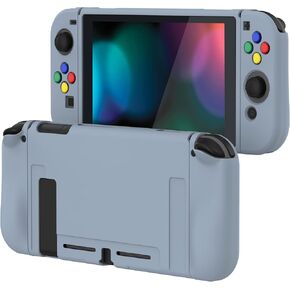 حافظة واقية سوداء من PlayVital لجهاز Nintendo Switch، غطاء حماية نحيف ناعم من مادة TPU لوحدة تحكم Nintendo Switch Joycon مع أغطية أزرار ملونة ABXY in Kuwait