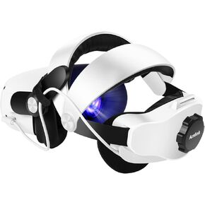 حزام الرأس AMLINK MQ2 Pro مع بطارية 5300 مللي أمبير في الساعة لـ Oculus/Meta Quest 2، حزام النخبة قابل لإعادة الشحن وقابل للتعديل لـ Quest 2 ملحقات بديلة لتعزيز الدعم والراحة in Kuwait