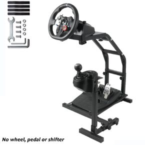 ارتفاع حامل عجلة قيادة Gazzyt Racing قابل للتعديل مناسب لـ Logitech G27 G29 G920، PXV V9، Thrustmaster T248 T300، دواسة عجلة تثبيت محاكي السباق ومحول الحركة غير متضمنين in Kuwait