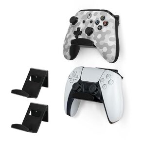 4 قطع من حامل وحدات التحكم المعدنية على الحائط لأجهزة Xbox وPS5 وPS4 والكمبيوتر الشخصي والمزيد من ملحقات الألعاب، لاصق ومسمار ملائم عالميًا من Brainwavz (أسود) in Kuwait