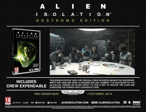 Alien: Isolation - Nostromo Edition (PS3) in Saudi Arabia