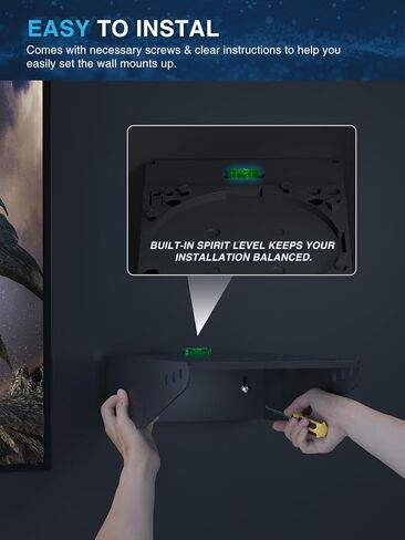 Narati Wall Mount for Xbox Series X - مجموعة أدوات التثبيت على الحائط لـ Xbox Series X 4 في 1 - 2 حامل وحدة تحكم وخطاف سماعة رأس - قابل للدوران لتركيب وحدة التحكم الخاصة بك متجهة للأمام in Saudi Arabia
