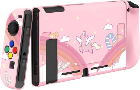 حافظة حماية PlayVital ICY Cube Penguin لجهاز Nintendo Switch، غطاء حماية نحيف ناعم من مادة TPU لوحدة تحكم Nintendo Switch Joycon مع غطاء زر ملون ABXY Direction in Saudi Arabia