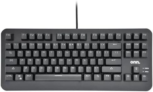 او ان ان. كيبورد العاب ميكانيكي RGB 87 مفتاح، تصميم مدمج بدون مفتاح (TKL) - اسود in Kuwait