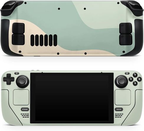 TACKY DESIGN Classic Solid Color Skin Compatible with Steam Deck Skin, Color Blocking Steam Deck Accessories Vinyl 3m Beige Decal Cute Full wrap Steam Deck Cover in Saudi Arabia