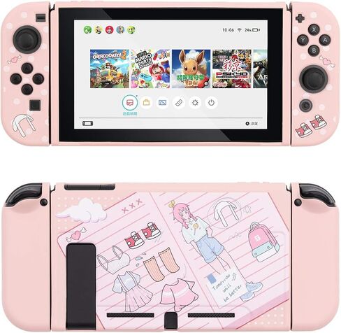 GeekShare Protective Case for Nintendo Switch, Soft TPU Slim Case Cover Compatible with Nintendo Switch Console and Joy-Con (Wear Manual) in Saudi Arabia