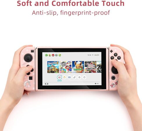GeekShare Protective Case for Nintendo Switch, Soft TPU Slim Case Cover Compatible with Nintendo Switch Console and Joy-Con (Wear Manual) in Saudi Arabia
