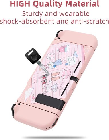 GeekShare Protective Case for Nintendo Switch, Soft TPU Slim Case Cover Compatible with Nintendo Switch Console and Joy-Con (Wear Manual) in Saudi Arabia