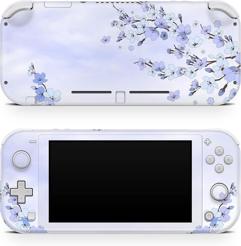 TACKY DESIGN Cherry Blossom Skin Compatible with Nintendo Switch lite,Kawaii Blue Switch lite Stickers Vinyl 3m Decal Cute Sakura Full wrap Cover in Saudi Arabia