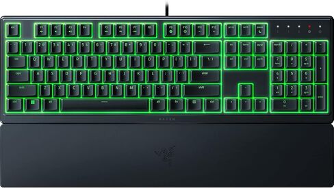 لوحة مفاتيح الألعاب Razer Ornata V3 X: مفاتيح منخفضة المستوى - مفاتيح غشائية صامتة - مقاومة للانسكاب - إضاءة Chroma RGB - مسند معصم مريح - أسود كلاسيكي (متجدد) in Kuwait