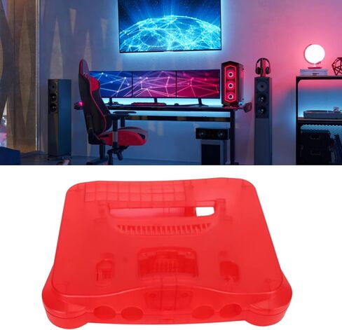 Protective Case for N64, Carrying Storage Case for N64, Translucent Retro Video Game Console Case Replacement Game Console Protective Shell for N64 Game Console in Saudi Arabia