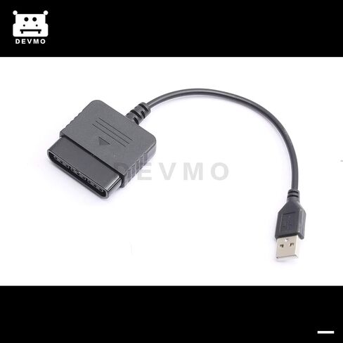 DEVMO 2 Pcs USB Cable PS2 to PS3 Video Game Controller Adapter Converter Compatible with Sony PS2 PS3 PC Playstation 2 Playstation 3 in Saudi Arabia