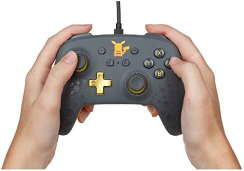 PowerA - وحدة تحكم سلكية محسنة لجهاز Nintendo Switch - Pokémon: Pikachu Gray in Kuwait