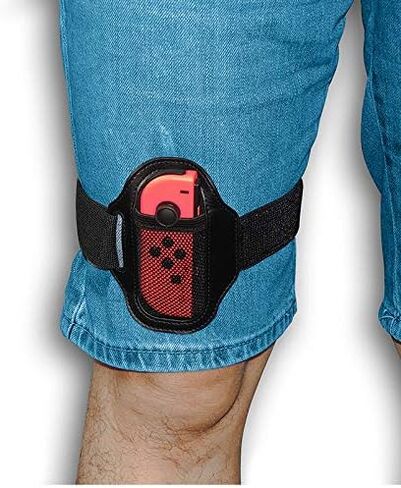 [4 عبوات] أربطة معصم وحلقة حزام للساق لجهاز Nintendo Switch Fit Adventure، ملحقات ألعاب وحدة التحكم Joy-Cons، حزام مرن قابل للتعديل للعبة التحكم Switch in Kuwait