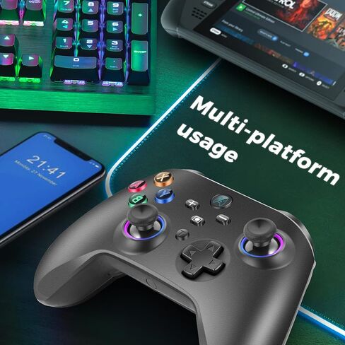 استبدال وحدة التحكم اللاسلكية GLOWANT لجهاز تحكم Nintendo Switch، عصا التحكم اللاسلكية Pro Gamepad مع اهتزاز مزدوج وبطارية مدمجة قابلة لإعادة الشحن بقدرة 1000 مللي أمبير في الساعة متوافقة مع وحدة تحكم Switch in Kuwait