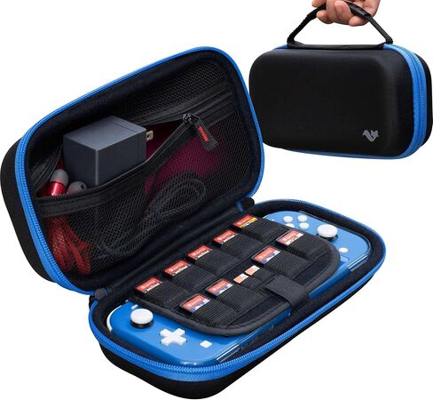 ButterFox Extra Large Carrying Case for Nintendo Switch Lite, Fits Charger, Compatible with JETech Protective Case and Most Grips, Game and Accessories Storage (BLACK) in Kuwait