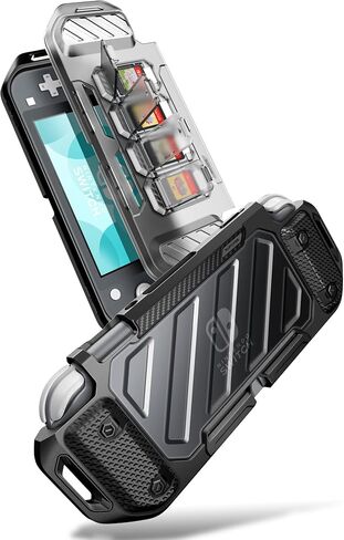 SUPCASE for Nintendo Switch Lite 2019 Case with Front Cover (Unicorn Beetle Forma), [Military-Grade Protection] [5 Game Card Storage Slots] Slim Protective Cover Accessories for Switch Lite, Black in Saudi Arabia